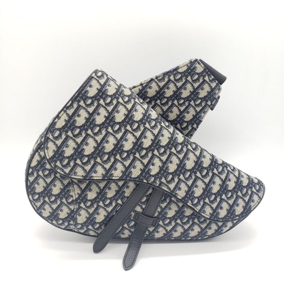 Dior Other - Dior Saddle Oblique Jacquard Crossbody Bag - Black